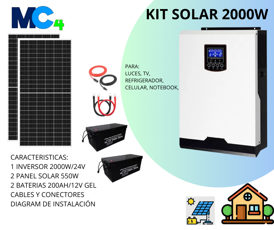 KIT 2000W 2 P 550W 2 BAT 200 PAG W 2 KIT 2000W 2 P 550W 2 BAT 200 PAG W 2