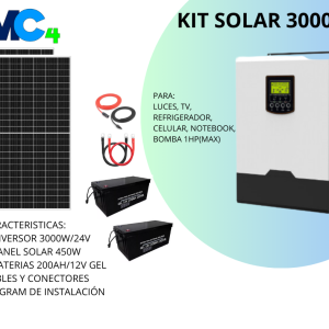 KIT Solar 3000W/24v