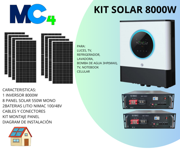 KIT Solar 8000W/48v