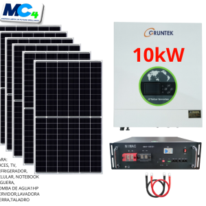 KIT Solar 10KW/48v Bat Litio