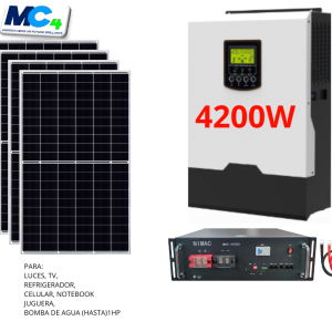KIT Solar 4200W/24V Bat Litio