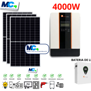 KIT Solar 4000W/24V Bat Litio F